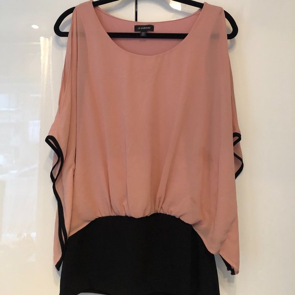 Le Château Pink Flowy blouse Size M - Picture 1 of 5